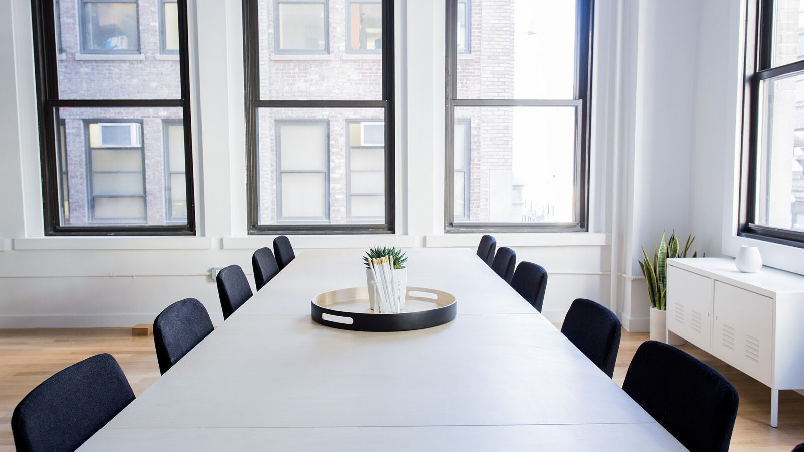 An empty meeting room